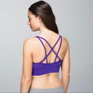 Lululemon Seamlessly Plunge Bra Heathered Bruised Berry